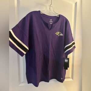 Purple Baltimore Ravens Fanatics Shirt Sz Large NWT